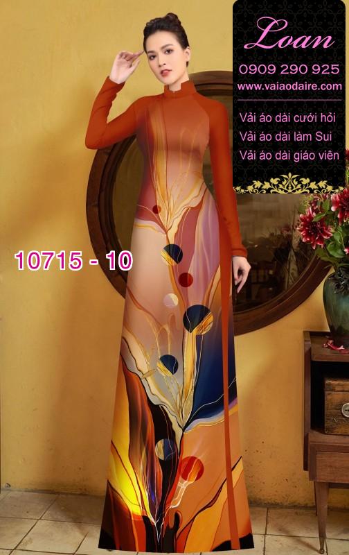 Vải áo dài hoa 3D