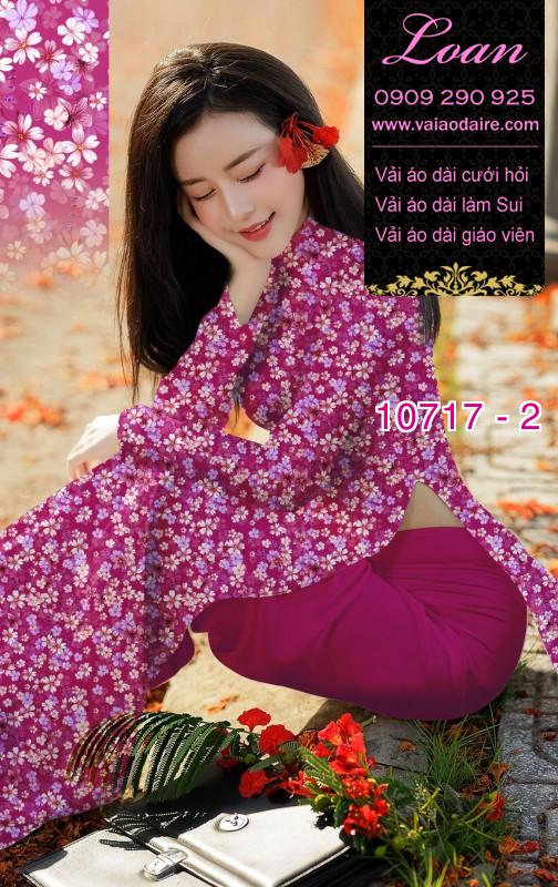 Vải áo dài hoa nhí