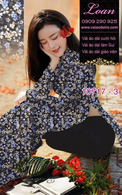 Vải áo dài hoa nhí