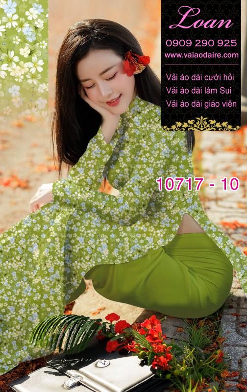 Vải áo dài hoa nhí