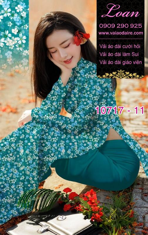 Vải áo dài hoa nhí