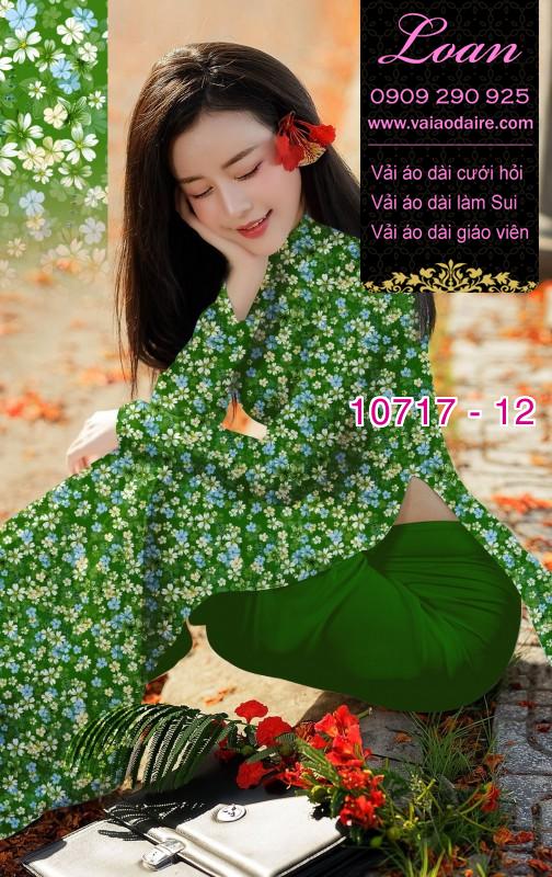 Vải áo dài hoa nhí