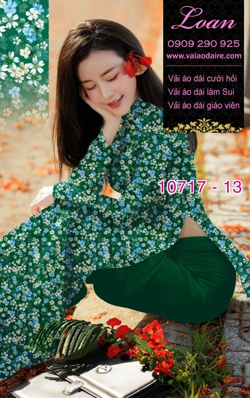 Vải áo dài hoa nhí