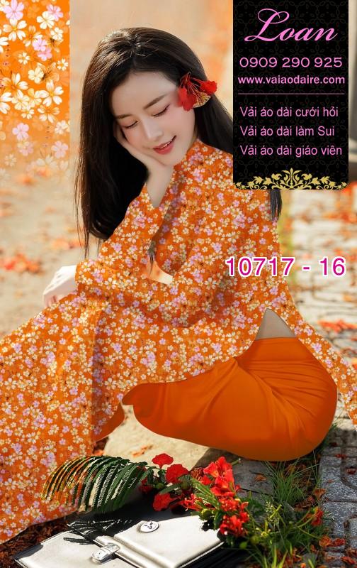 Vải áo dài hoa nhí