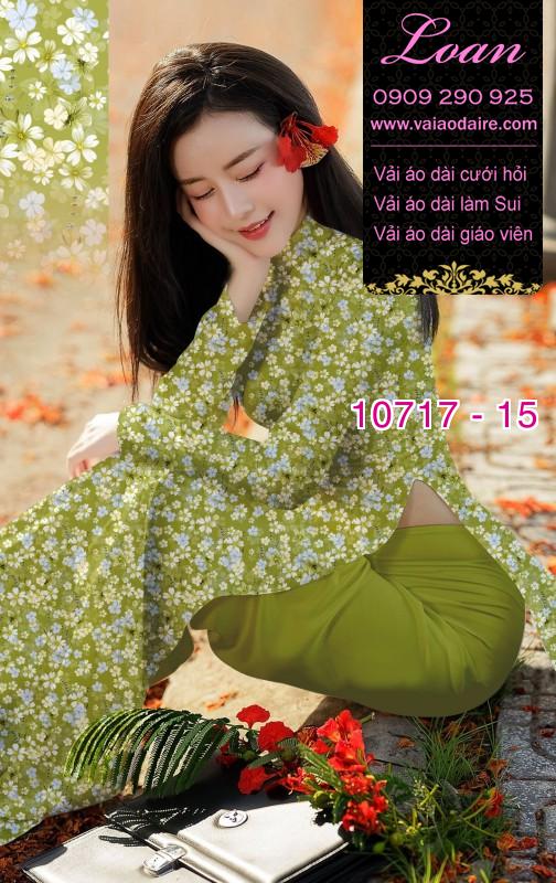 Vải áo dài hoa nhí