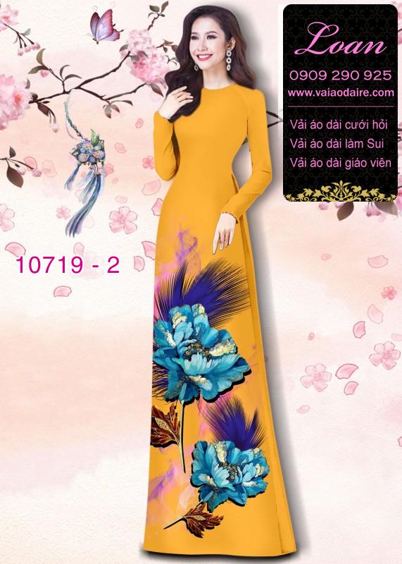 Vải áo dài hoa 3D Vải áo dài hoa 3D