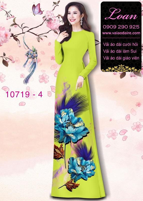 Vải áo dài hoa 3D Vải áo dài hoa 3D