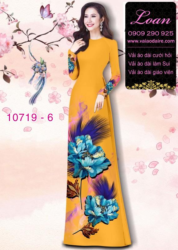 Vải áo dài hoa 3D Vải áo dài hoa 3D