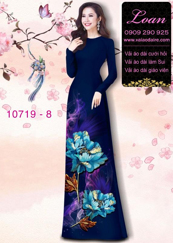 Vải áo dài hoa 3D Vải áo dài hoa 3D