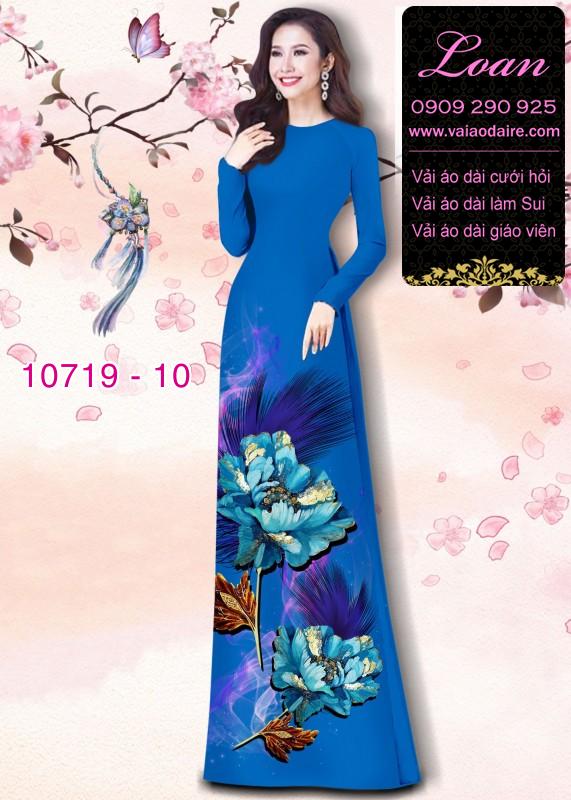Vải áo dài hoa 3D Vải áo dài hoa 3D