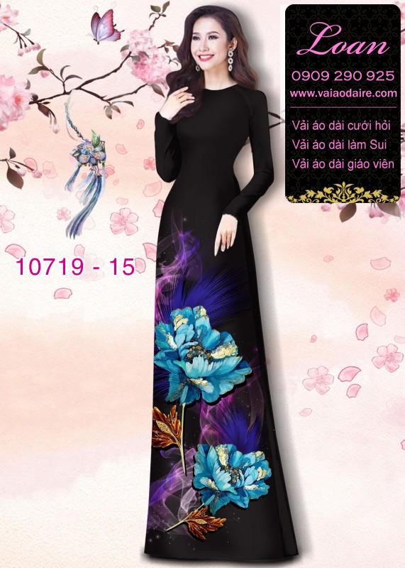 Vải áo dài hoa 3D Vải áo dài hoa 3D