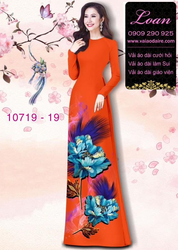 Vải áo dài hoa 3D Vải áo dài hoa 3D
