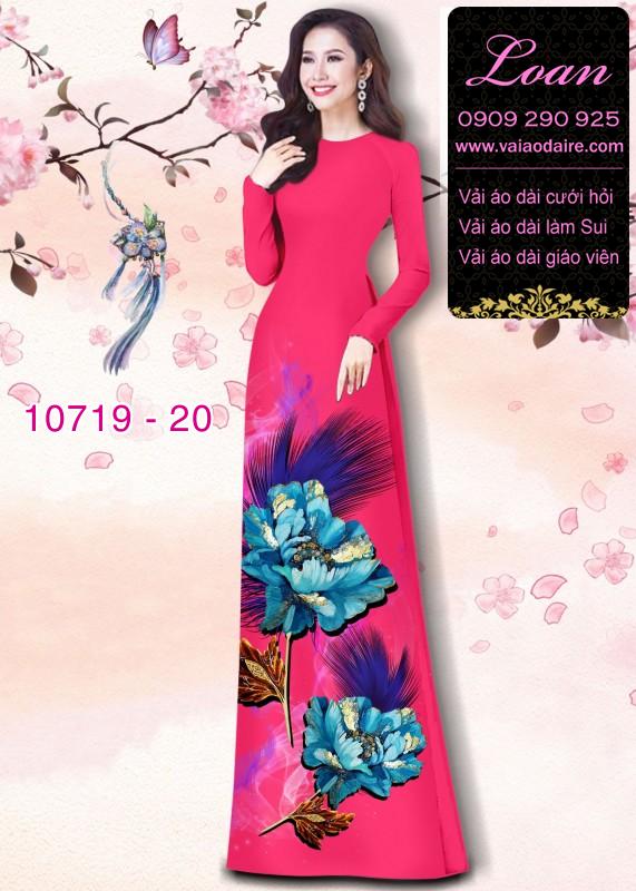 Vải áo dài hoa 3D Vải áo dài hoa 3D