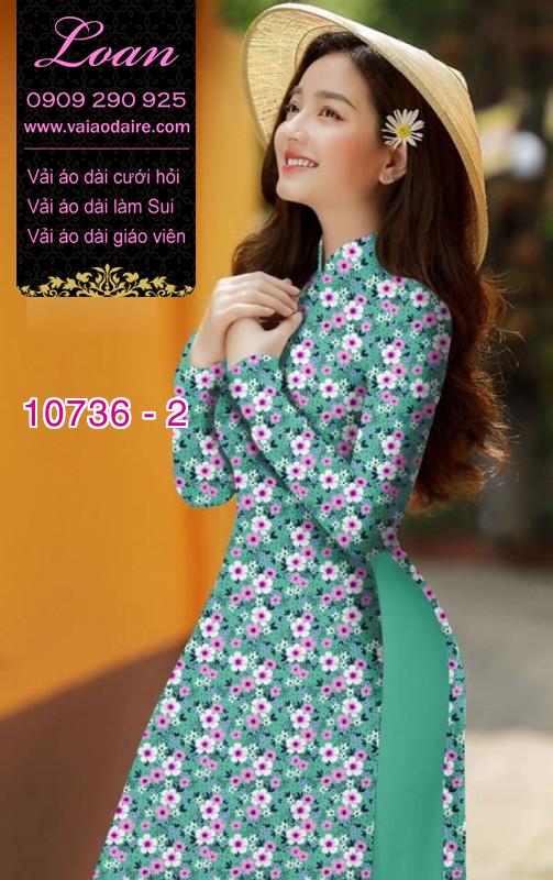 Vải áo dài hoa nhí