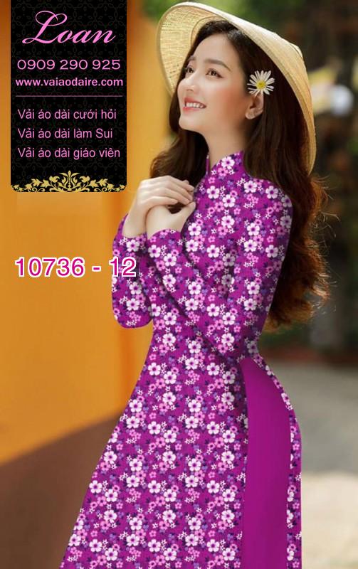 Vải áo dài hoa nhí
