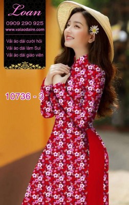 Vải áo dài hoa nhí-8580