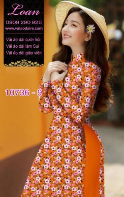 Vải áo dài hoa nhí-8580