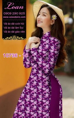 Vải áo dài hoa nhí-8580