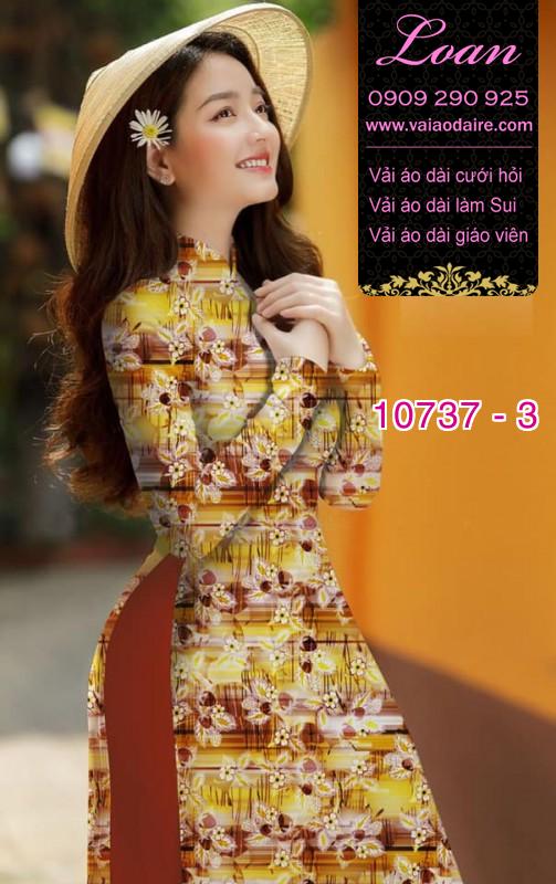 Vải áo dài hoa nhí