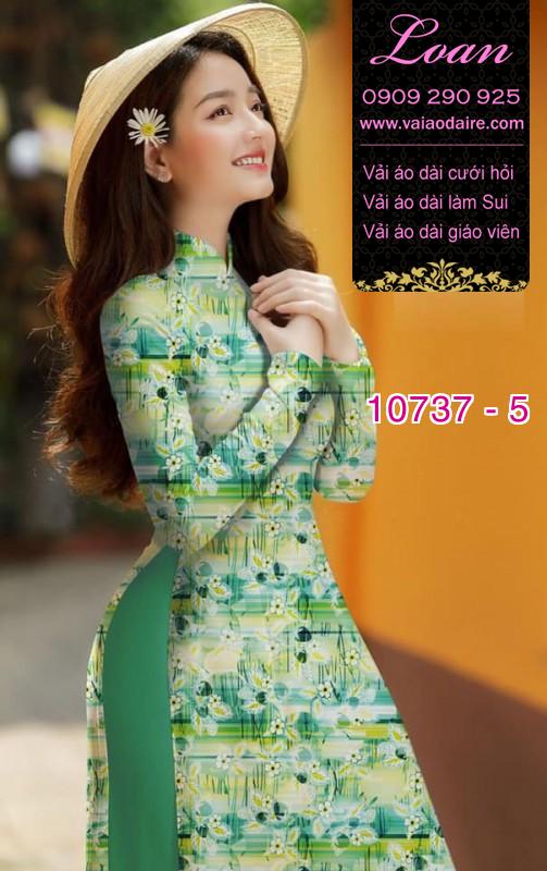 Vải áo dài hoa nhí