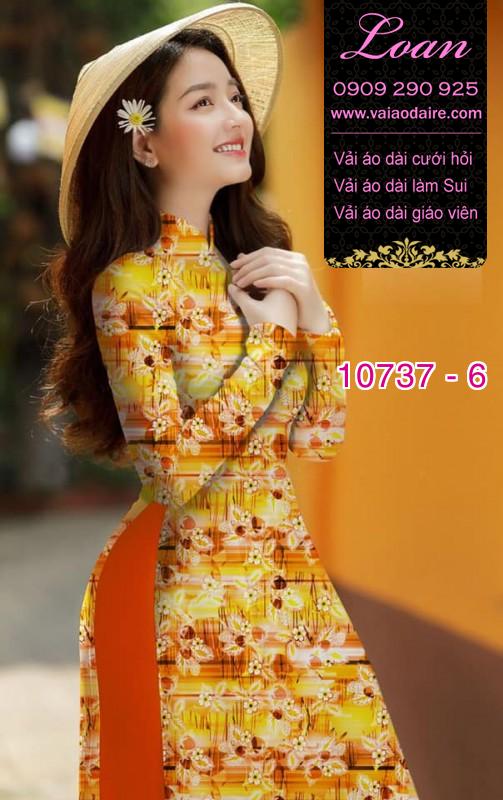 Vải áo dài hoa nhí