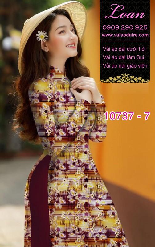 Vải áo dài hoa nhí