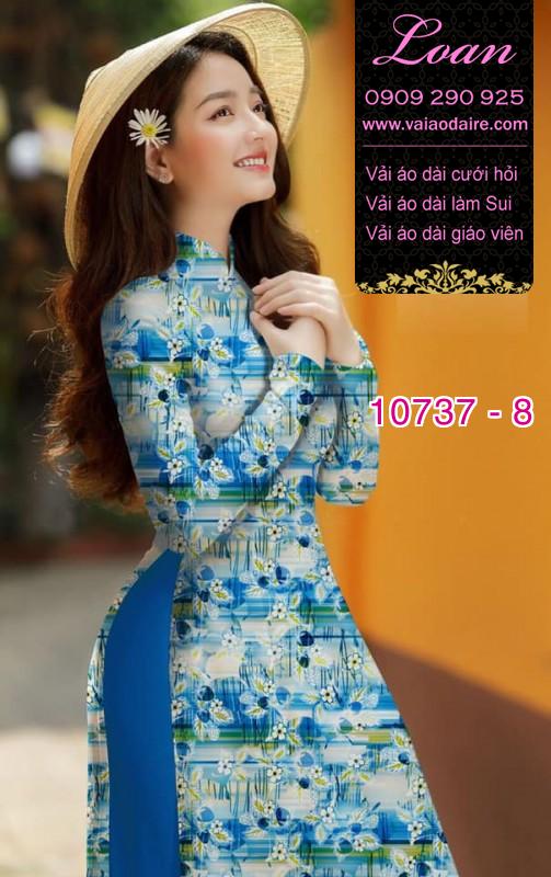 Vải áo dài hoa nhí