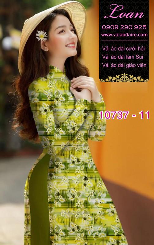 Vải áo dài hoa nhí