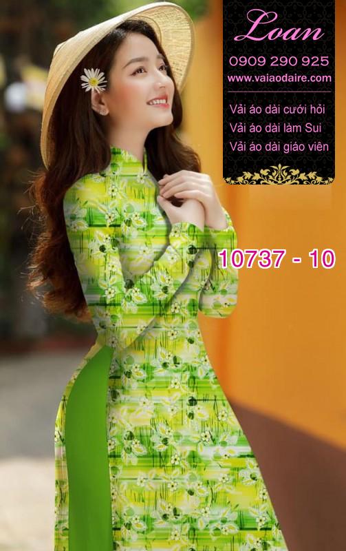 Vải áo dài hoa nhí