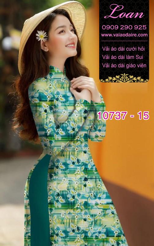 Vải áo dài hoa nhí