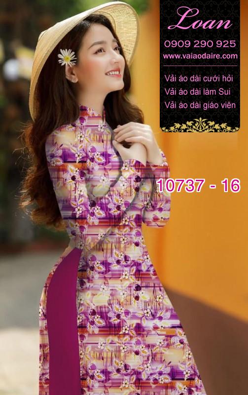 Vải áo dài hoa nhí