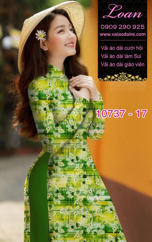 Vải áo dài hoa nhí