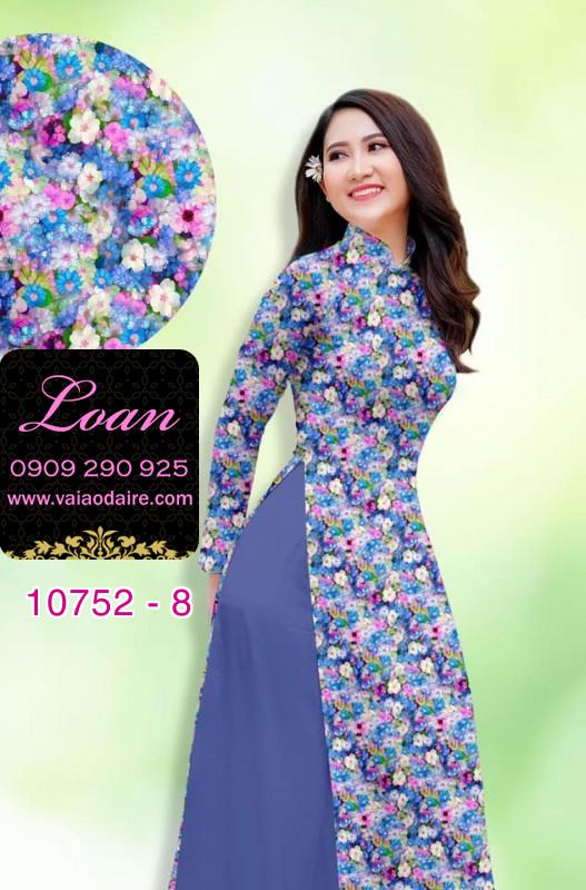 Vải áo dài hoa nhí Vải áo dài hoa nhí