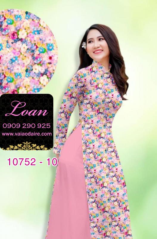 Vải áo dài hoa nhí Vải áo dài hoa nhí