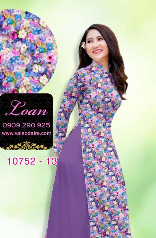 Vải áo dài hoa nhí Vải áo dài hoa nhí
