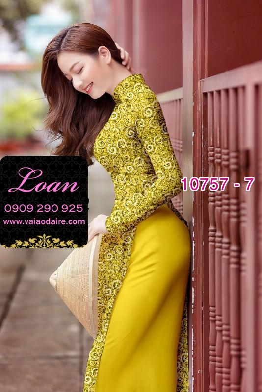 Vải áo dài hoa nhí Vải áo dài hoa nhí