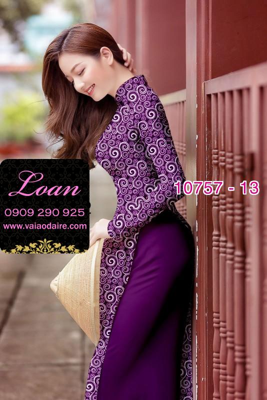 Vải áo dài hoa nhí Vải áo dài hoa nhí