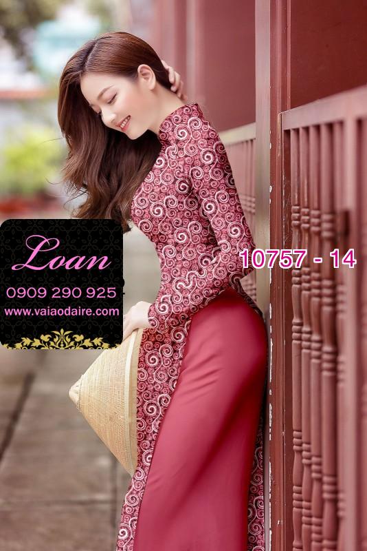 Vải áo dài hoa nhí Vải áo dài hoa nhí