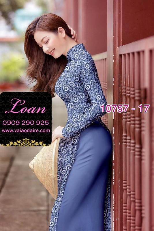 Vải áo dài hoa nhí Vải áo dài hoa nhí