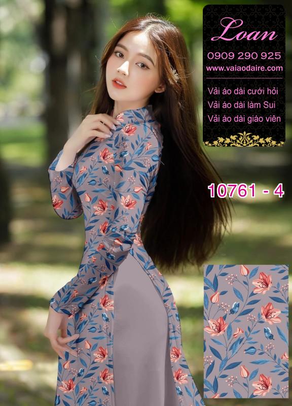 Vải áo dài hoa nhí