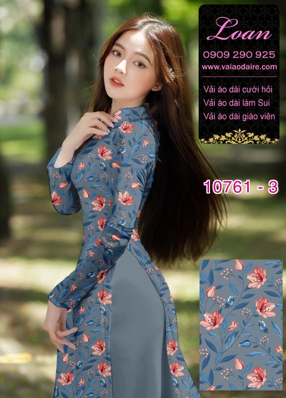 Vải áo dài hoa nhí