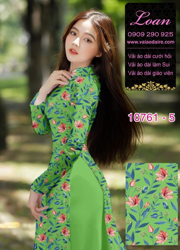 Vải áo dài hoa nhí