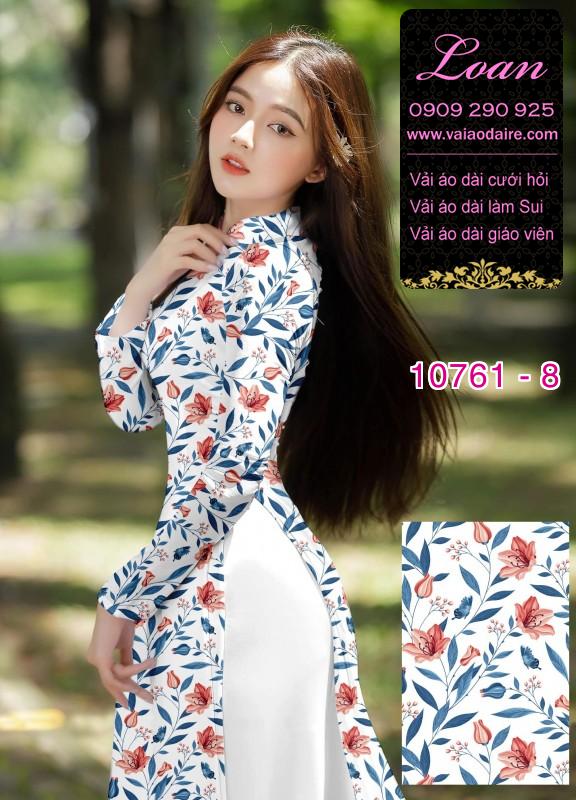 Vải áo dài hoa nhí