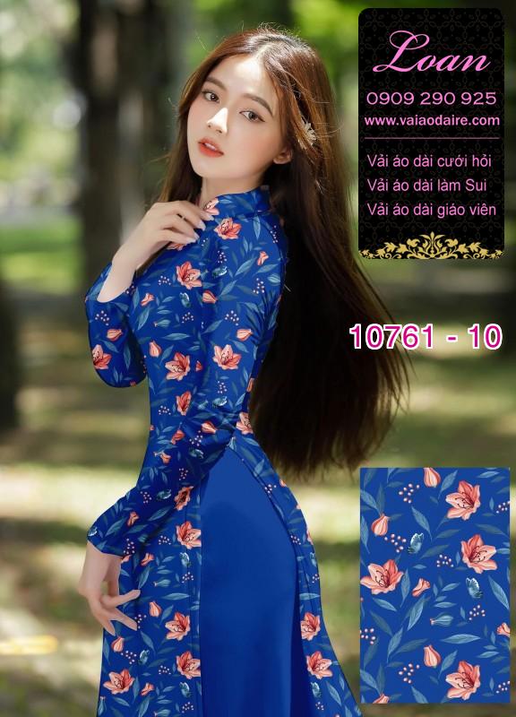 Vải áo dài hoa nhí