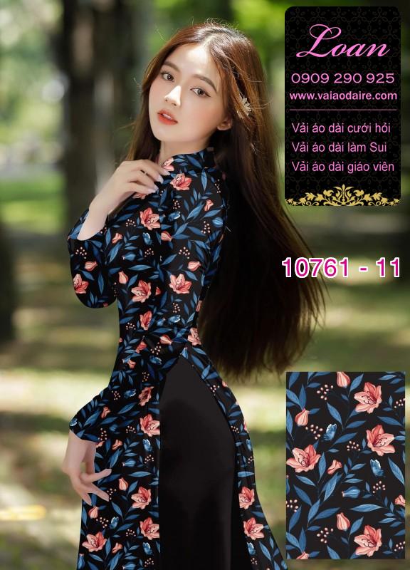 Vải áo dài hoa nhí
