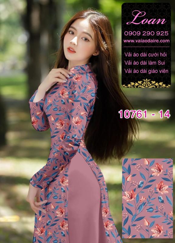 Vải áo dài hoa nhí