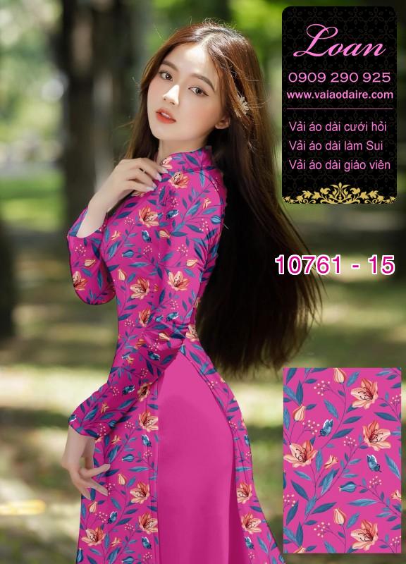 Vải áo dài hoa nhí
