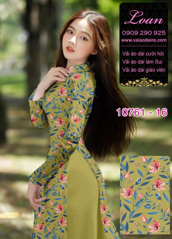 Vải áo dài hoa nhí