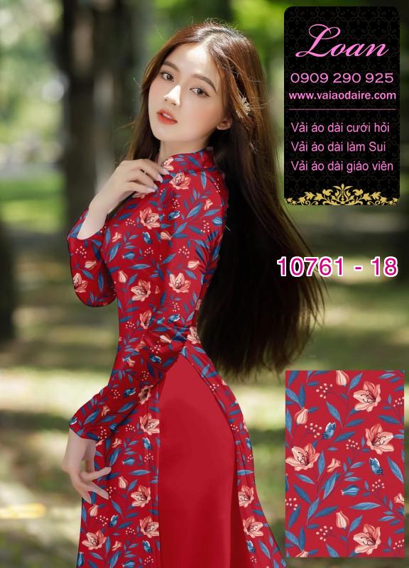 Vải áo dài hoa nhí