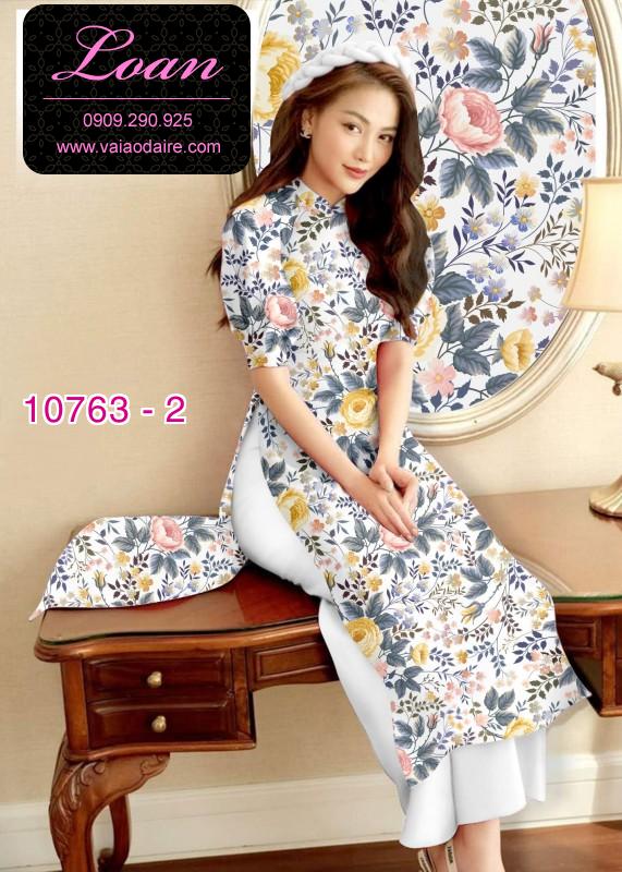 Vải áo dài hoa nhí